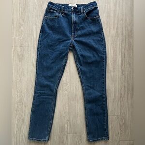 Abercrombie & Fitch Dark Blue High Rise Skinny Jeans